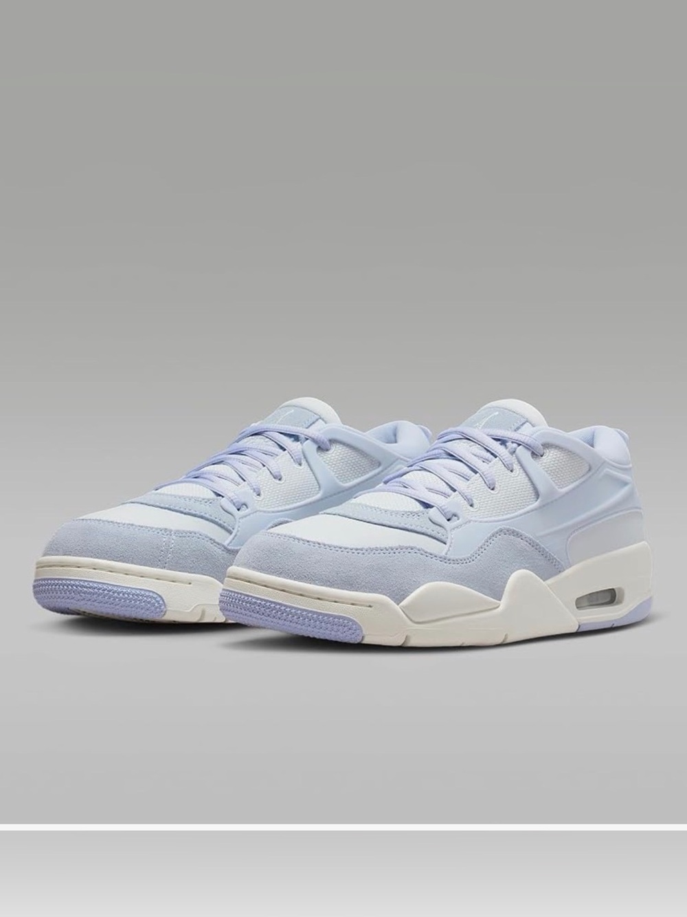 Jordan Low-Top Sneakers in Pastel Lavender and Cream
